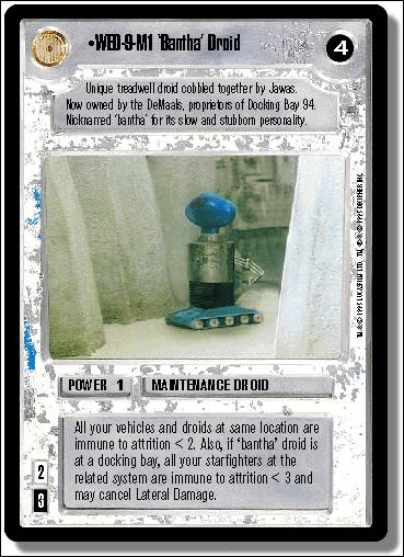 Star Wars: Premiere Limited (Base Set) card 180 WED-9-M! 'Bantha' Droid
