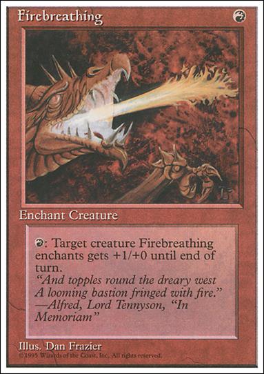 Magic the Gathering: 4th Edition (Base Set) card 193 Firebreathing