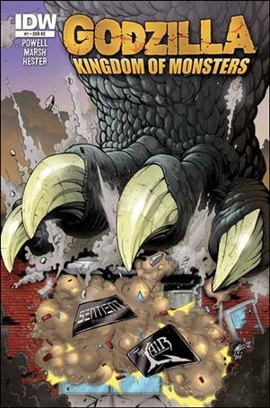 Godzilla: Kingdom of Monsters issue 1-NQ The Lair Cover 1/500