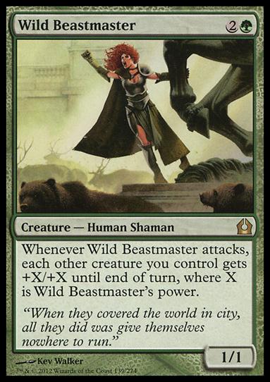 Magic the Gathering: Return to Ravnica (Base Set) card 139 Wild Beastmaster