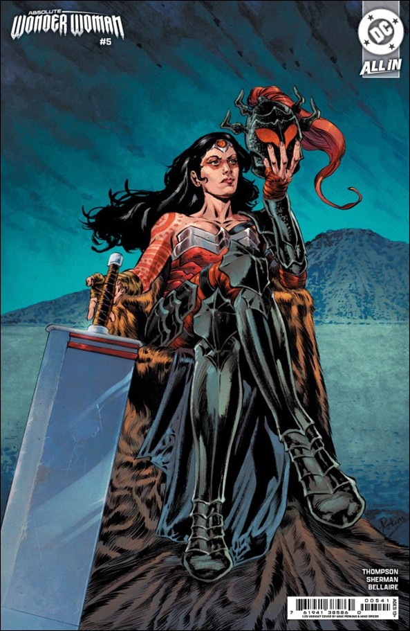 Absolute Wonder Woman issue 5-D Mike Perkins Cardstock Cover