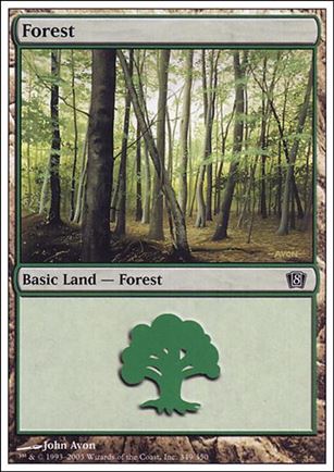Magic the Gathering: 8th Edition (Base Set) card 349 Forest