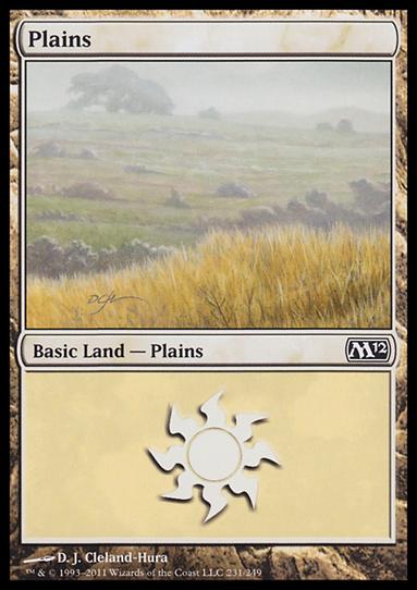 Magic the Gathering: 2012 Core Set (Base Set) card 231 Plains