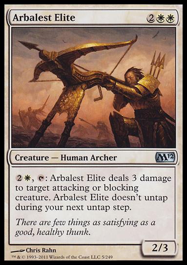 Magic the Gathering: 2012 Core Set (Base Set) card 5 Arbalest Elite