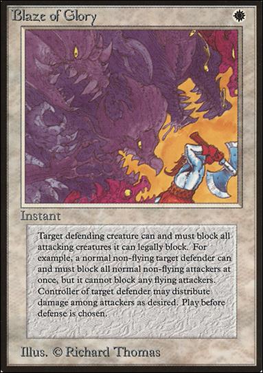 Magic the Gathering: Limited Edition Beta (Base Set) card 6 Blaze of Glory
