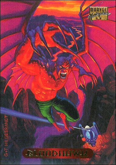 1994 Marvel Masterpieces (Base Set) card 16 Bloodhawk