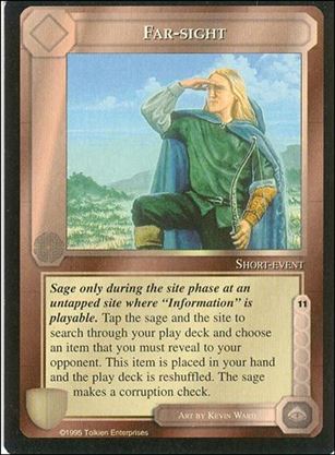 Middle-Earth: The Wizards (Base Set) card 157 Far-sight