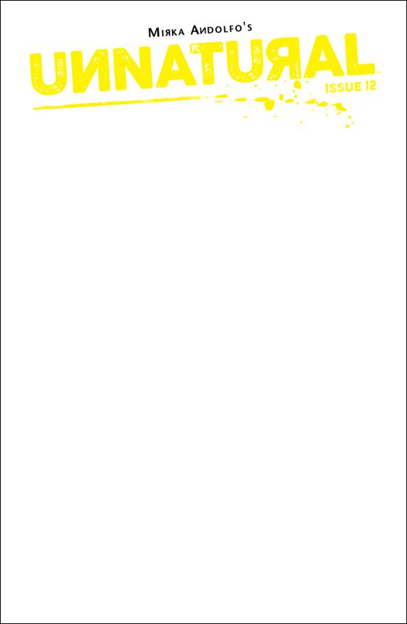 Unnatural issue 12-C Blank/Sketch Cover