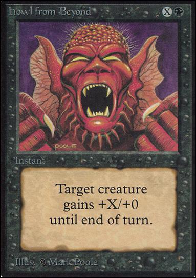 Magic the Gathering: Limited Edition Alpha (Base Set) card 111 Howl from Beyond