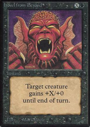 Magic the Gathering: Limited Edition Alpha (Base Set) card 111 Howl from Beyond