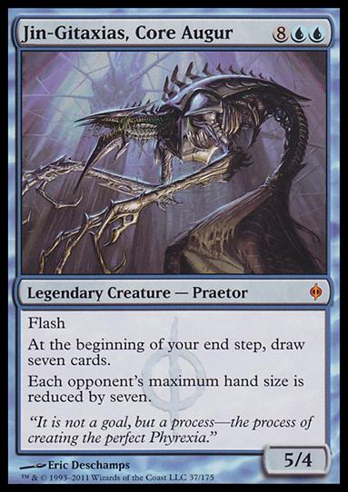 Magic the Gathering: New Phyrexia card 37 Jin-Gitaxias, Core Augur