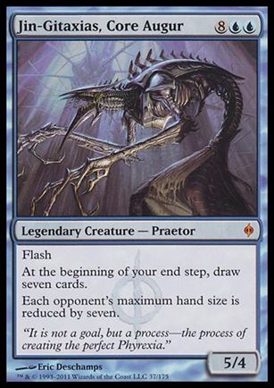 Magic the Gathering: New Phyrexia card 37 Jin-Gitaxias, Core Augur