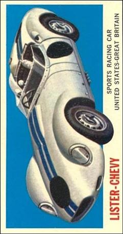 Sports Cars (1961) (Base Set) card 61 Lister-Chevy