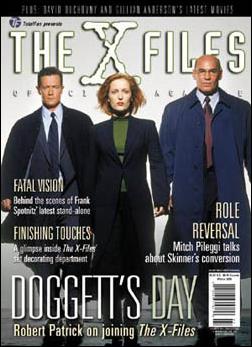 Official X-Files Magazine Volume 2 issue 4 Dana Scully, John Doggett, Walter Skinner Cover