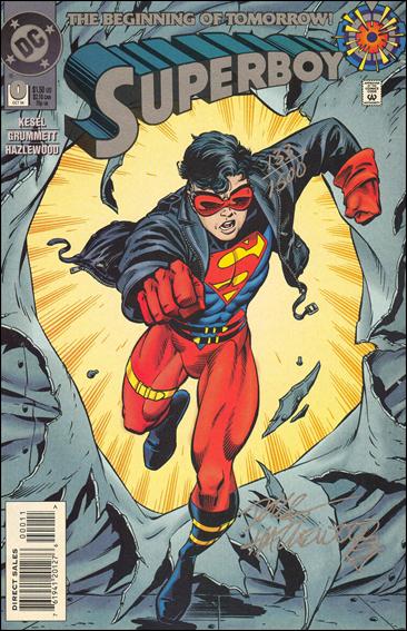Superboy (1994) issue 0-C Tri-State (signed by Doug Hazlewood) 1/1500