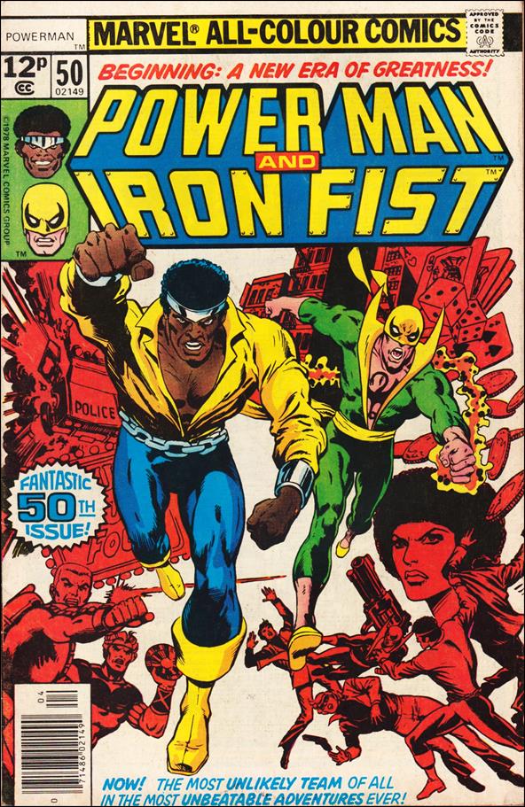Power Man and Iron Fist (1978) issue 50-B UK Price Cover