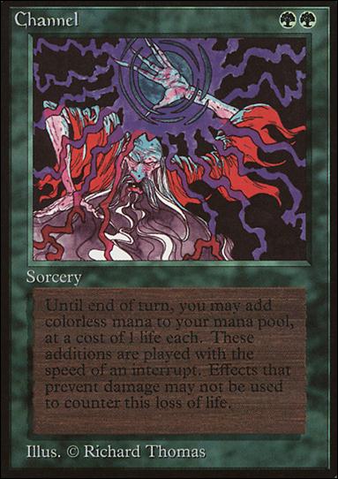 Magic the Gathering: Limited Edition Beta (Base Set) card 189 Channel