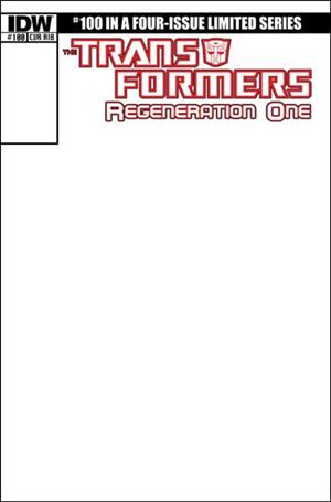 Transformers: Regeneration One issue 100-E Herb Trimpe 1:25 Hand-Sketched Cover