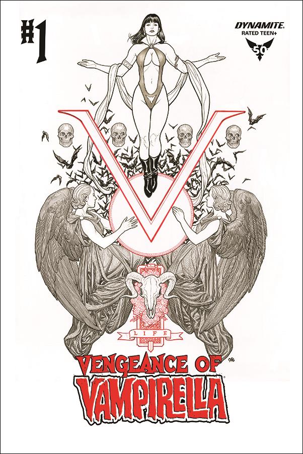 Vengeance of Vampirella (2019) issue 1-O Frank Cho 1:50 Black & White & Red Cover