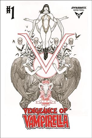Vengeance of Vampirella (2019) issue 1-O Frank Cho 1:50 Black & White & Red Cover