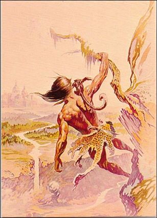 Frazetta II: The Legend Continues  (Base Set) card 8 The Lost Empire