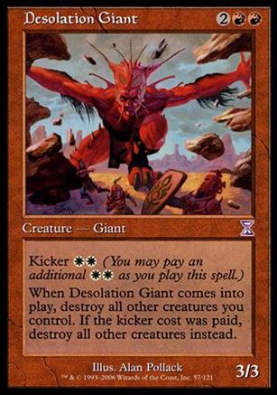 Magic the Gathering: Time Spiral (Timeshifted Subset) card 57 Desolation Giant