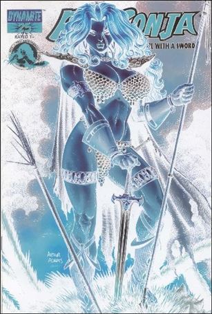 Red Sonja (2005) issue 25-F Arthur Adams Negative Cover