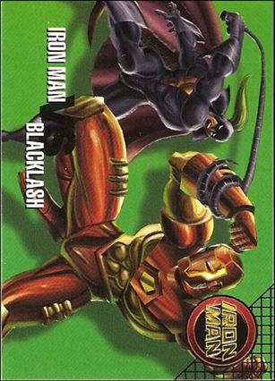 Marvel Vision (Base Set) card 95 Iron Man vs Blacklash