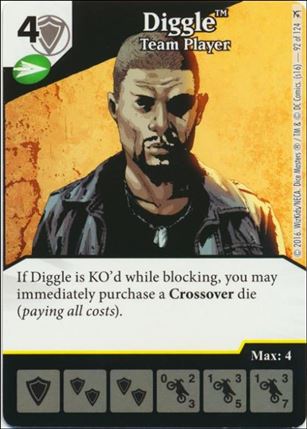 DC Comics Dice Masters Green Arrow and The Flash card 92 Diggle: Team Player