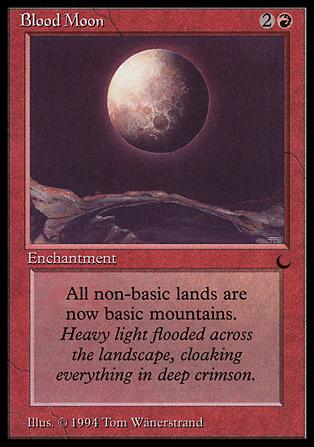 Magic the Gathering: The Dark (Base Set) card 58 Blood Moon