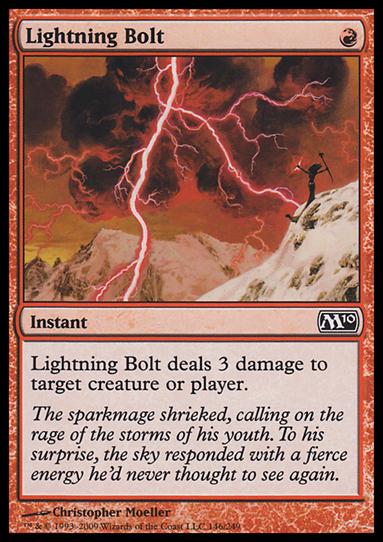 Magic the Gathering: 2010 Core Set (Base Set) card 146 Lightning Bolt