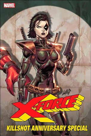 X-Force: Killshot Anniversary Special issue 1-G Rob Liefeld Domino Connecting Cover