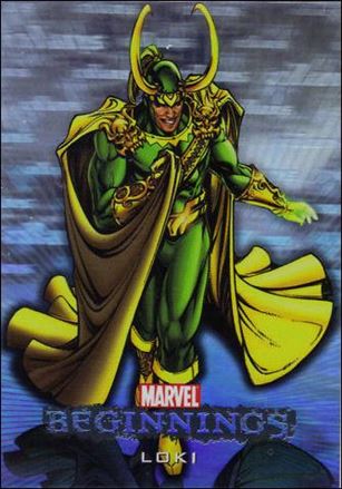 Marvel Beginnings: Series 1 (Marvel Villains Hologram Subset) card H-25 Loki
