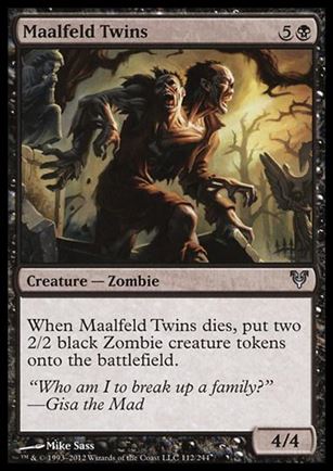 Magic the Gathering: Avacyn Restored (Base Set) card 112 Maalfeld Twins