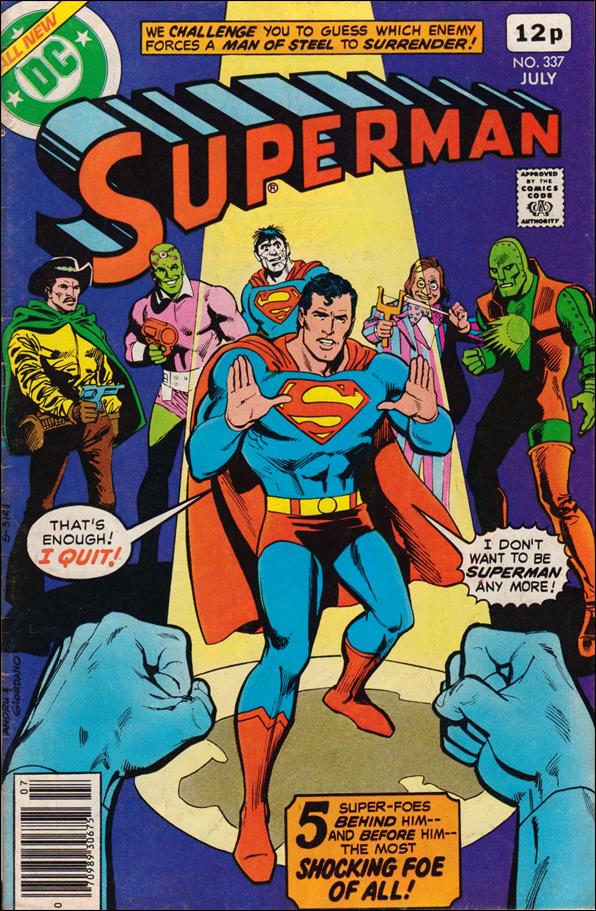 Superman (1939) issue 337-C UK Price Cover