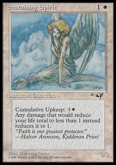 Magic the Gathering: Alliances (Base Set) card 18 Sustaining Spirit