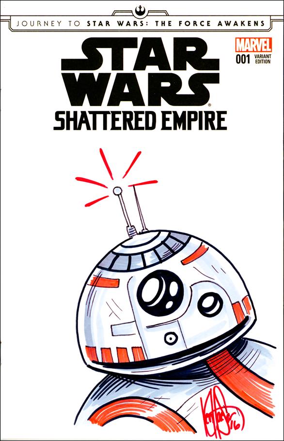 Journey to Star Wars: The Force Awakens - Shattered Empire issue 1-U DF Ken Haeser Remarked & Signed Cover