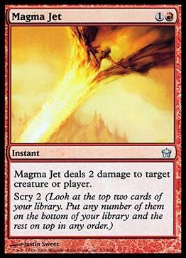 Magic the Gathering: Fifth Dawn (Base Set) card 73 Magma Jet
