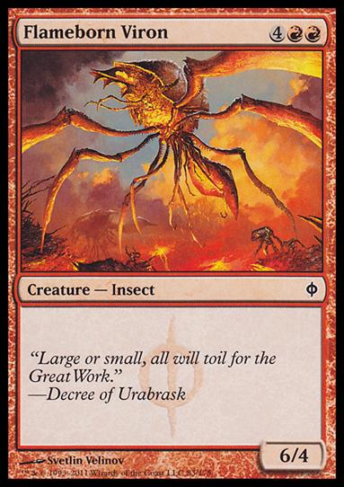 Magic the Gathering: New Phyrexia card 83 Flameborn Viron