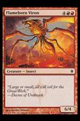 Magic the Gathering: New Phyrexia card 83 Flameborn Viron