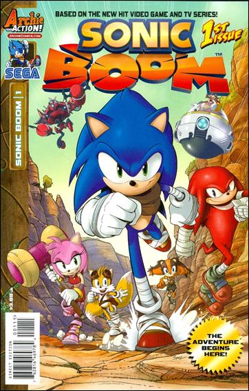 Sonic Boom issue 1 Patrick "Spaz" Spaziante Cover
