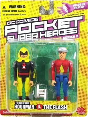 DC Comics Pocket Super Heroes (Series 2) figure 5 Golden Age Hourman & The Flash