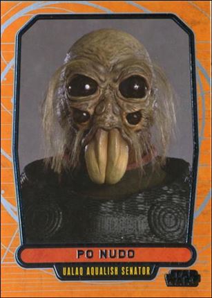 Star Wars Galactic Files (Base Set) card 88 Po Nudo Ualaq Aqualish Senator