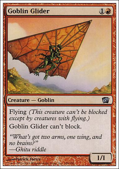 Magic the Gathering: 8th Edition (Base Set) card 189 Goblin Glider