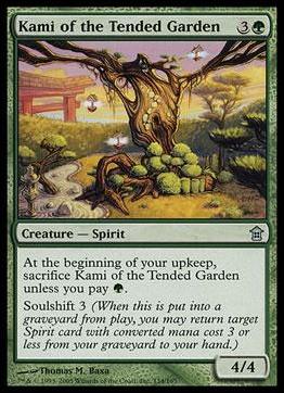 Magic the Gathering: Saviors of Kamigawa (Base Set) card 134 Kami of the Tended Garden