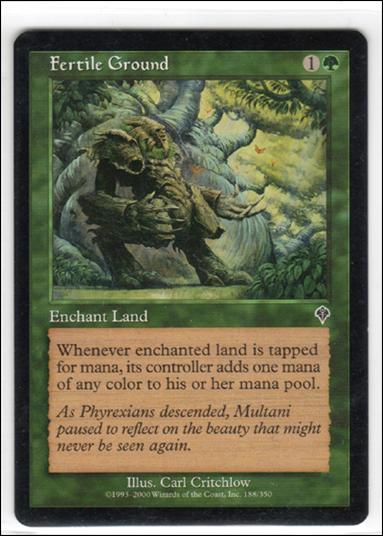 Magic the Gathering: Invasion (Base Set) card 188 Fertile Ground