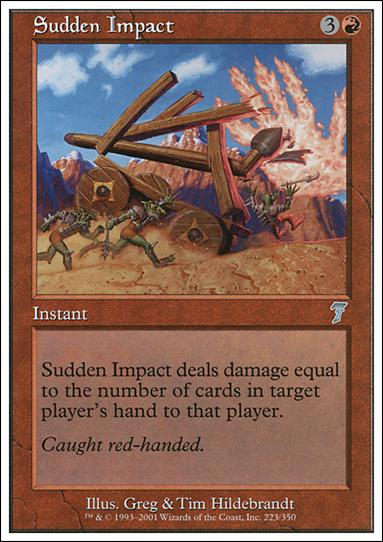 Magic the Gathering: 7th Edition (Base Set) card 223 Sudden Impact