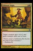 Magic The Gathering: Alara Reborn (Base Set) card 51 Colossal Might