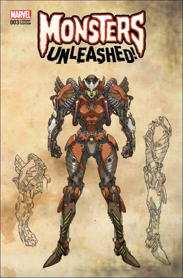 Monsters Unleashed (2017/03) issue 3-D Leinil Francis Yu Design Wraparound Cover