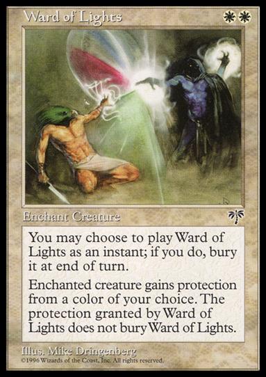 Magic the Gathering: Mirage (Base Set) card 47 Ward of Lights